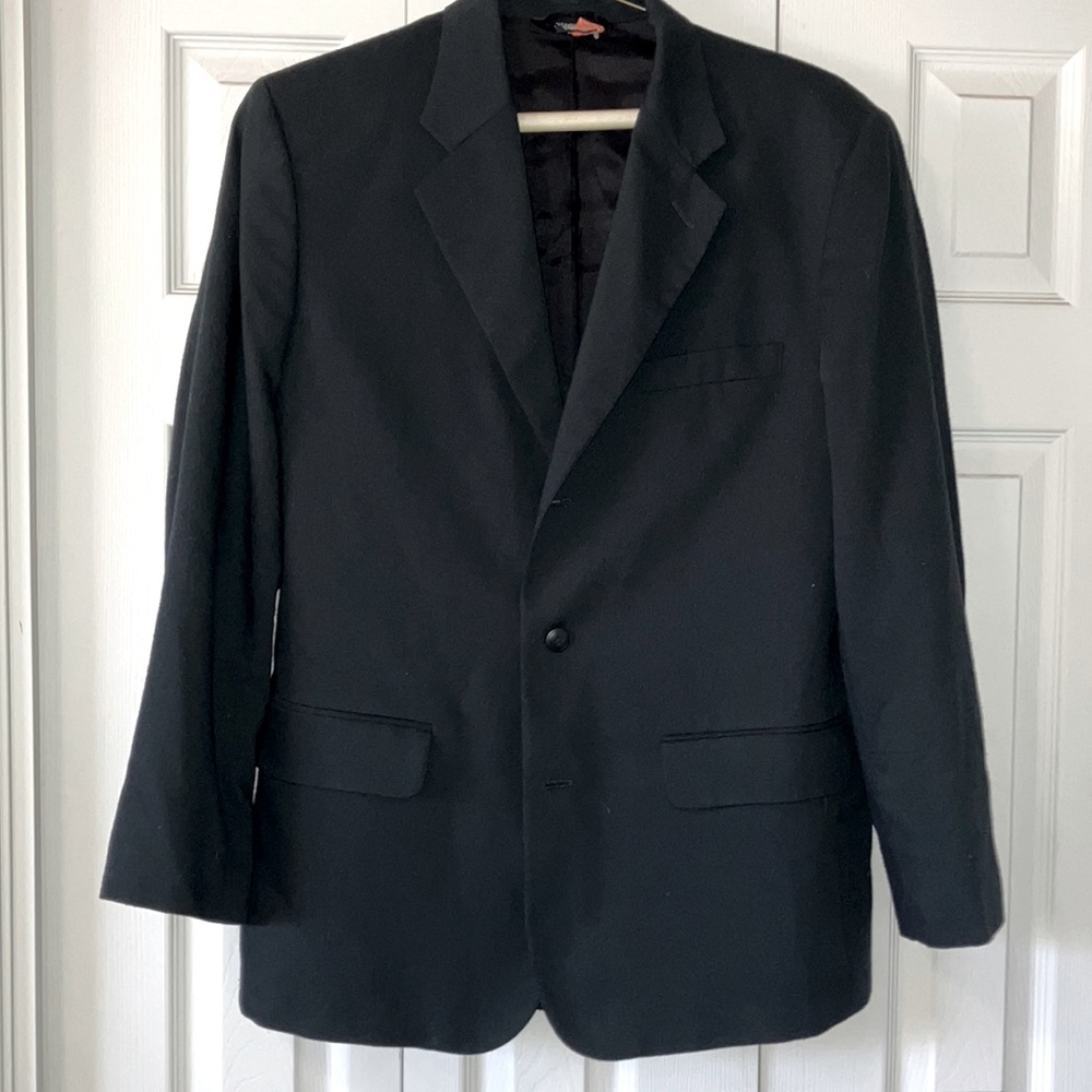 Mens classic black dress jacket